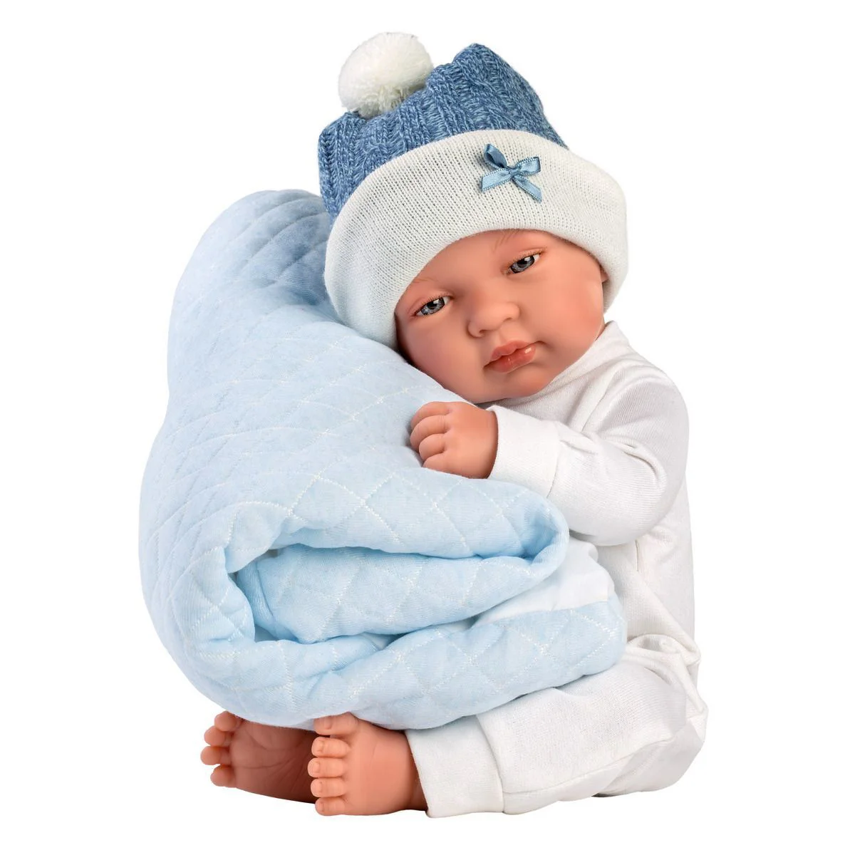 Papusa Llorens New Born cu corp moale, 43 cm foto