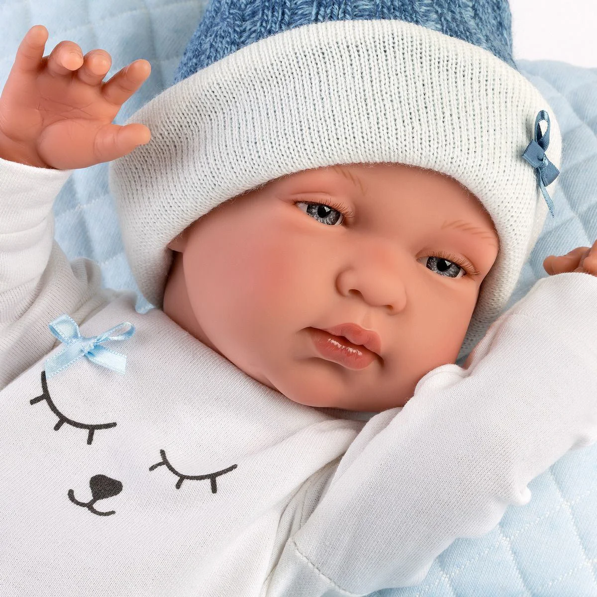 Papusa Llorens New Born cu corp moale, 43 cm foto