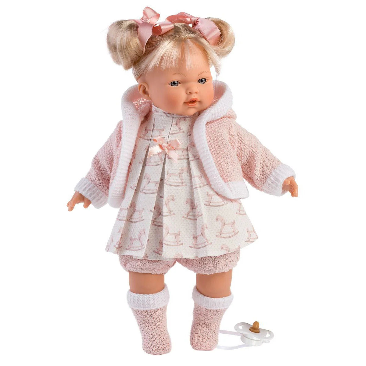 Papusa Llorens Roberta, 33 cm (cu sunete si corp moale) foto