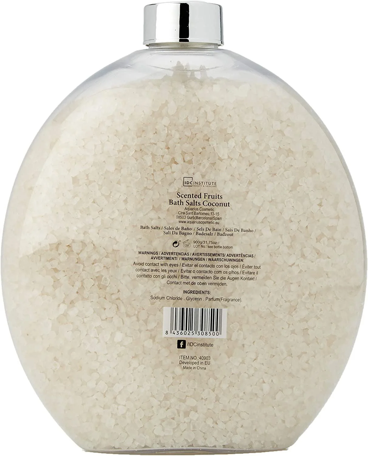 Sare de baie IDC Institute cu aroma de cocos, 900 g. foto