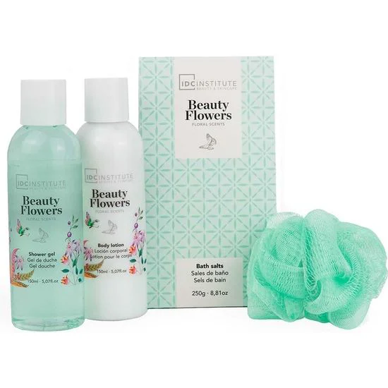 Set de ingrijire IDC Institute 4 produse cosmetice, Beauty Flowers foto