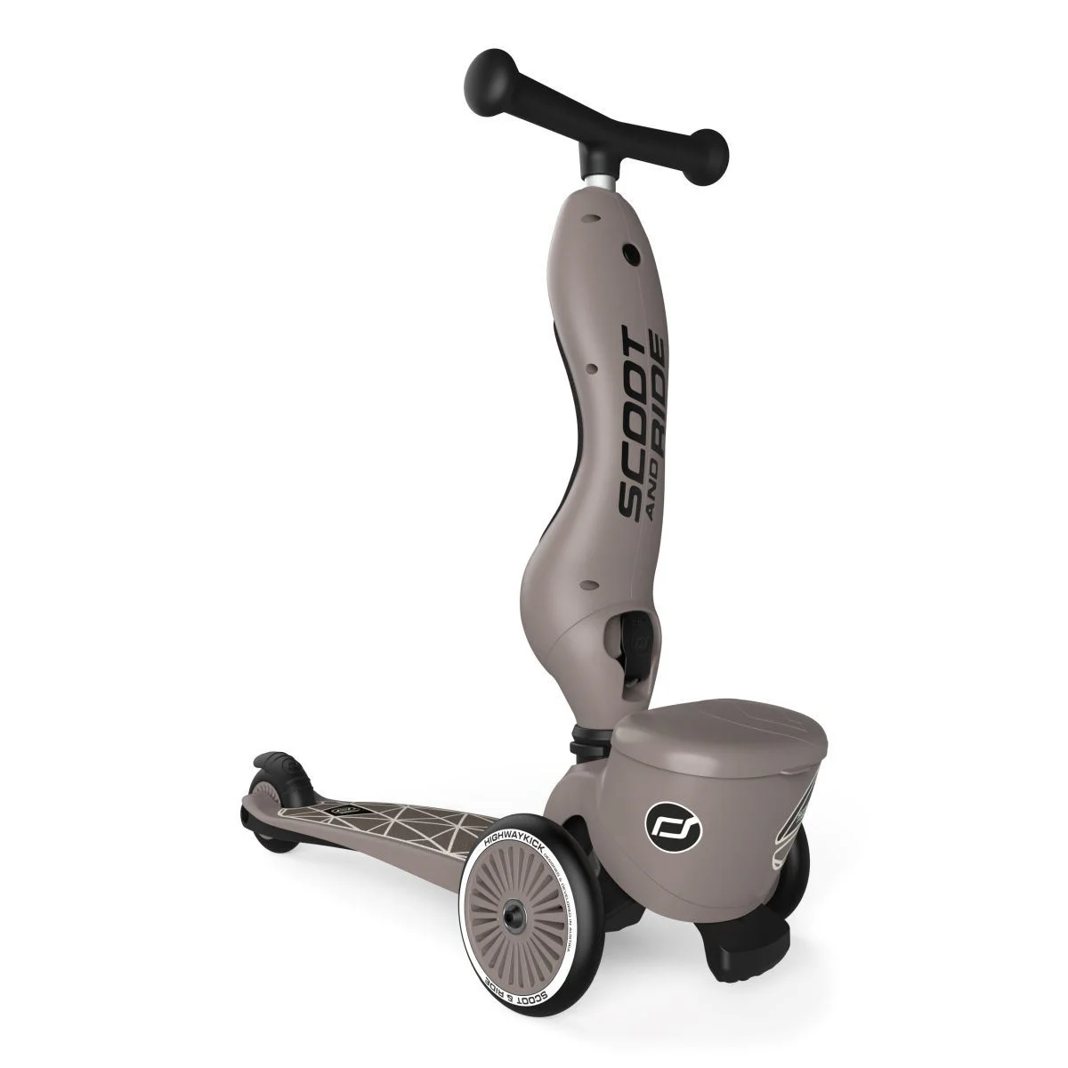 Самокат трансформер 2 в 1 Scoot & Ride HighwayKick 1 Lifestyle Brown Lines foto