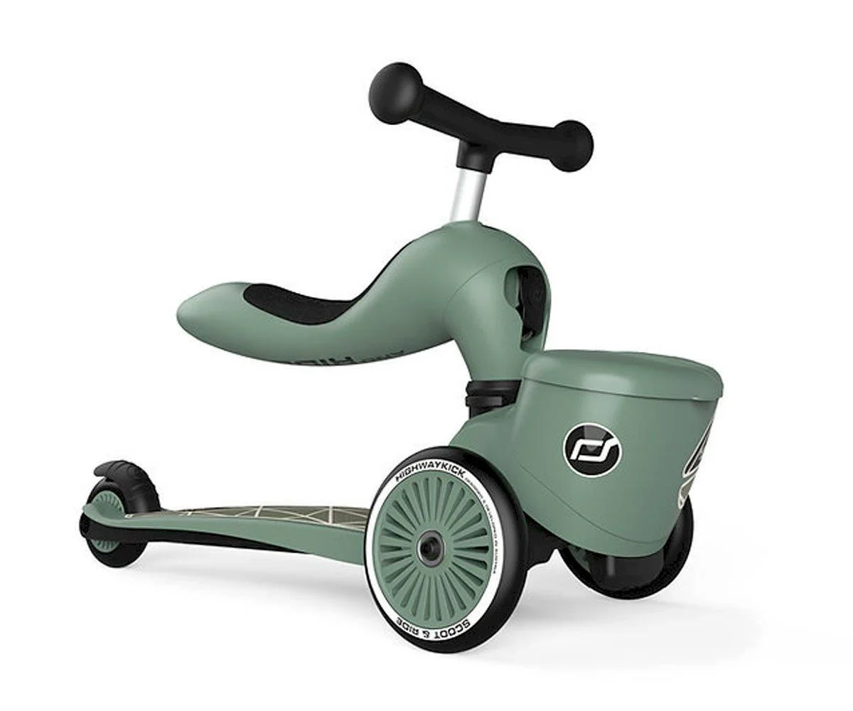 Самокат трансформер 2 в 1 Scoot & Ride HighwayKick 1 Lifestyle Green Lines foto
