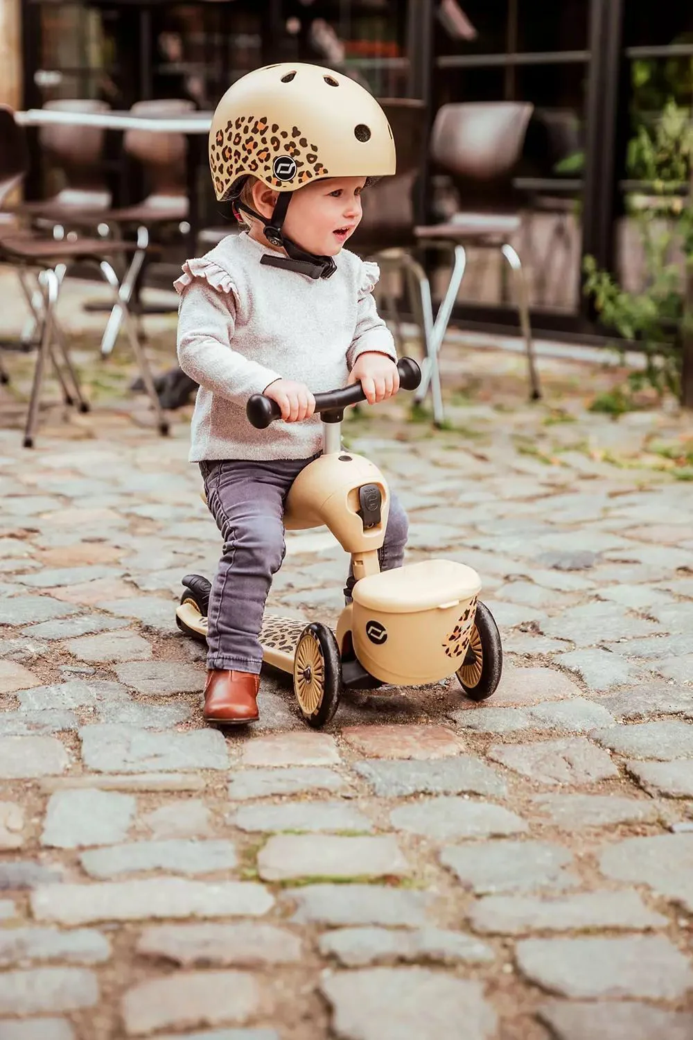 Самокат трансформер 2 в 1 Scoot & Ride HighwayKick 1 Lifestyle Leopard foto