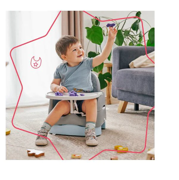 Стульчик для кормления Badabulle Home&Go из перерабатываемых материалов foto
