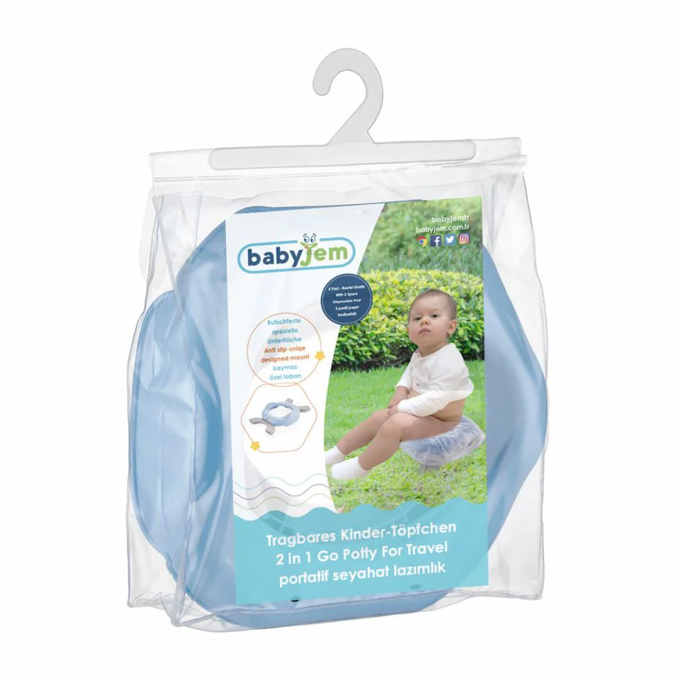 Переносной горшок 2 в 1 BabyJem Portable Seat Blue
