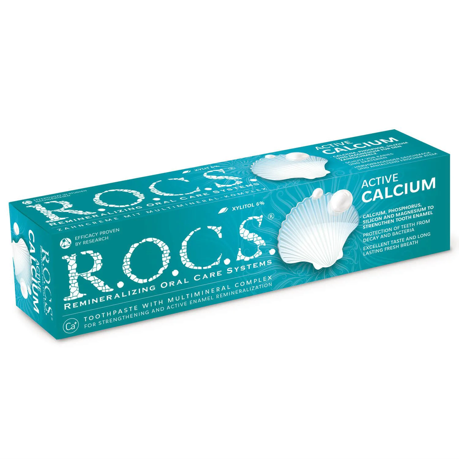 Зубная паста ROCS Активный кальций, 94 г.