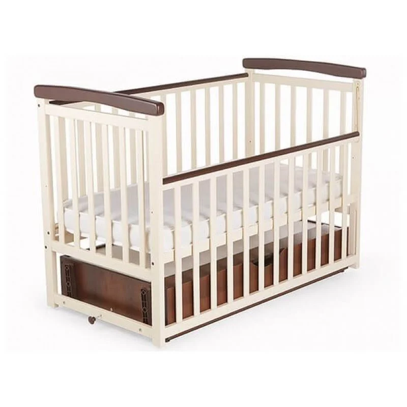 Детская кроватка Eucalyptus Charlene-Combi Premium Ваниль/Орех