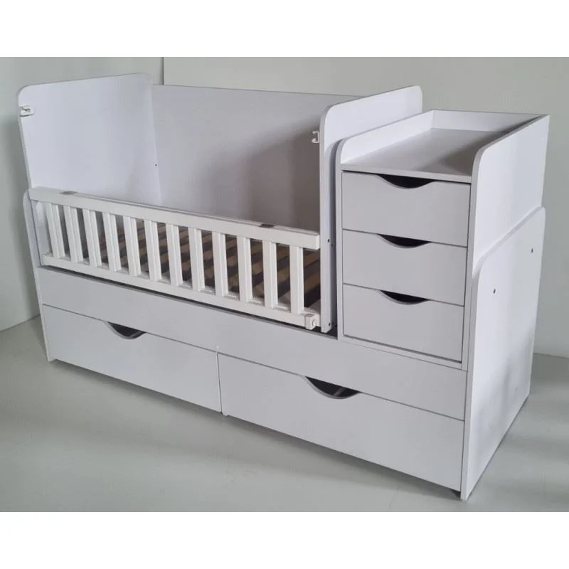 Patut pentru copii Eucalyptus Larry Premium Transformer Alb si Gri foto