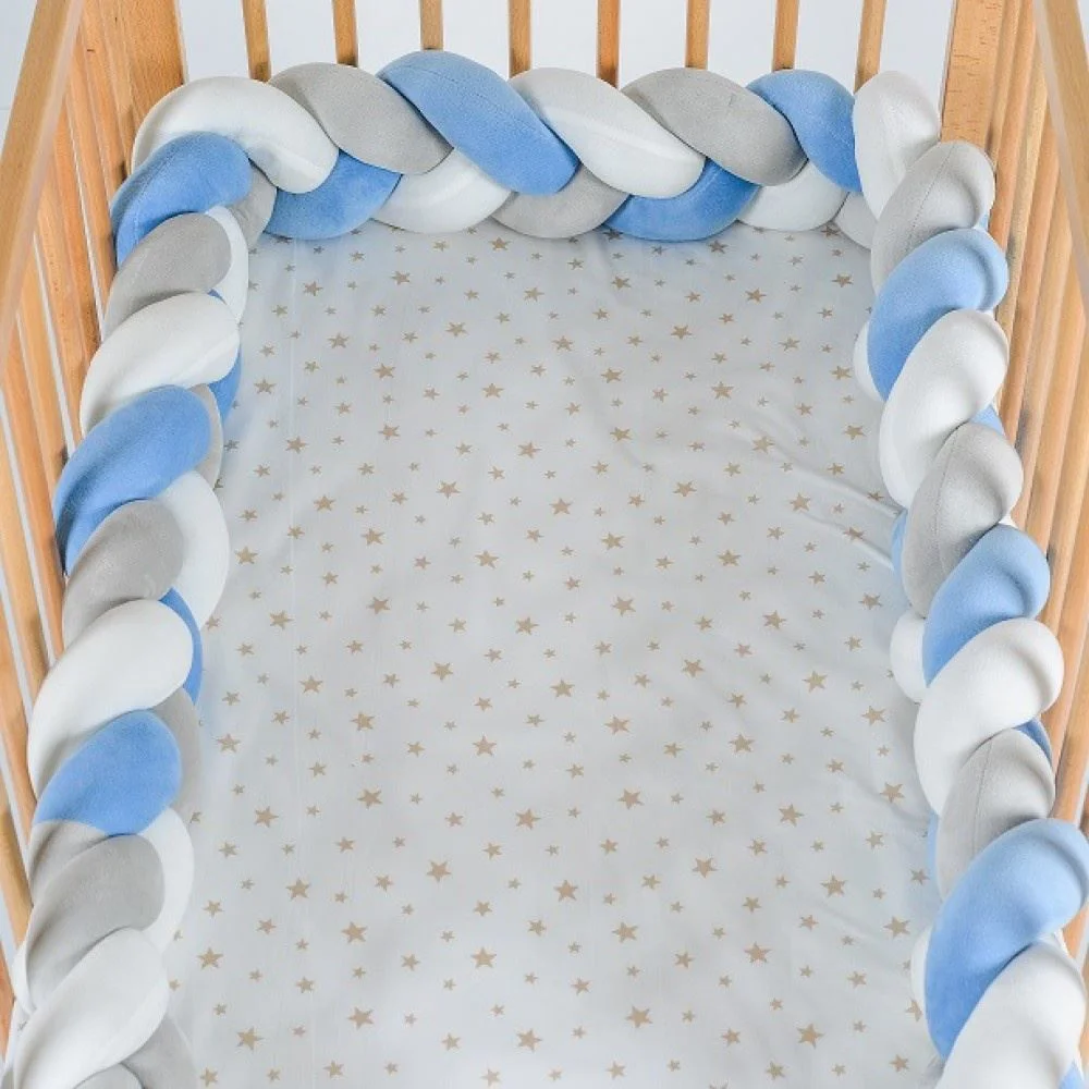 Protectie laterala pentru patut Cangaroo Braidy, Albastru