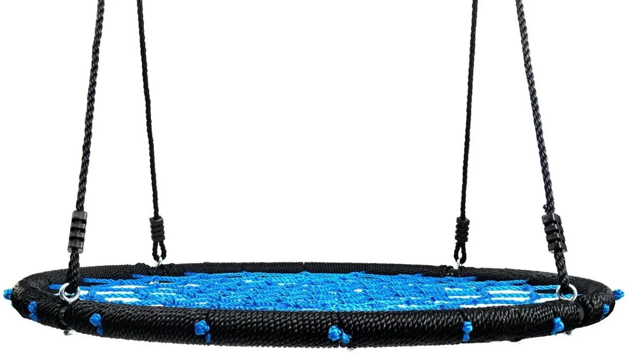 Leagan pentru copii Funfit Texty 100 cm, Albastru