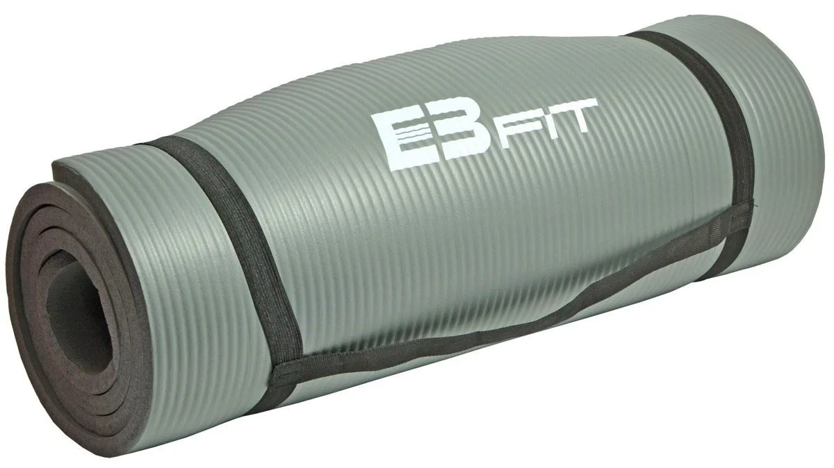 Covoras fitness EB Fit Mat NBR, Gri foto