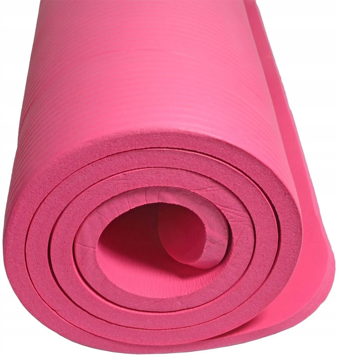 Covoras de fitness cu husa EB Fit Mat NBR, Roz