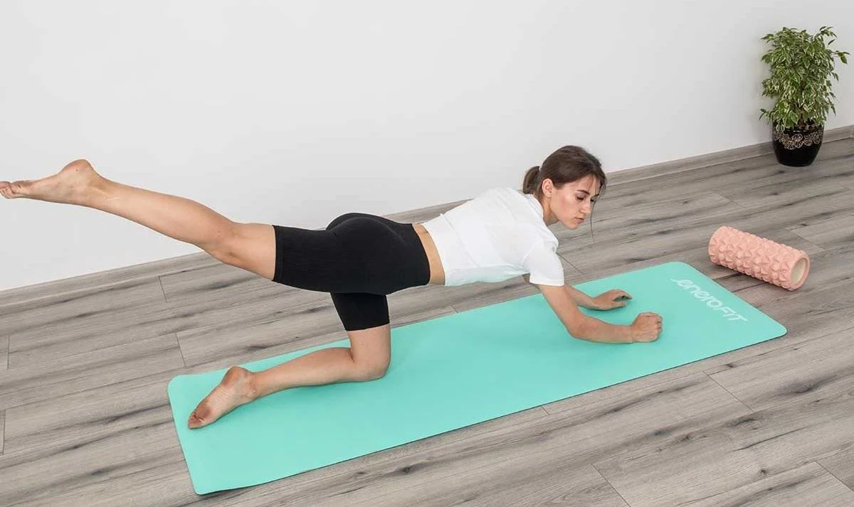 Коврик для фитнеса Enero Yoga Mat, Мятный/Серый