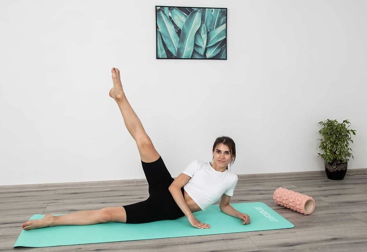 Коврик для фитнеса Enero Yoga Mat, Мятный/Серый