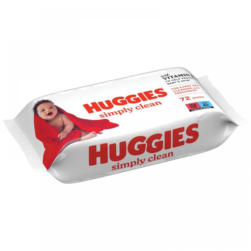 Servetele umede Huggies Simply Clean, 72 buc. foto