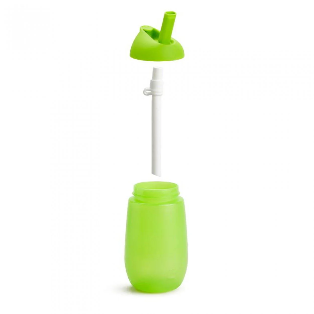 Set de sticle cu pai Munchkin Simple Clean, Albastru/Verde (300 ml)