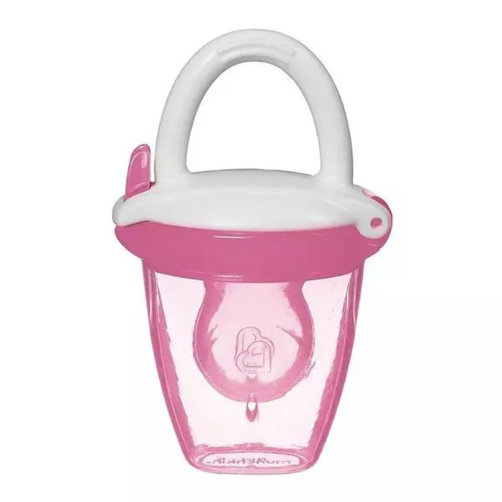 Dispozitiv pentru mancare proaspata Munchkin din silicon, Roz