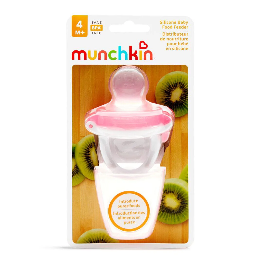 Детский пищевой фидер Munchkin из силикона, Розовый