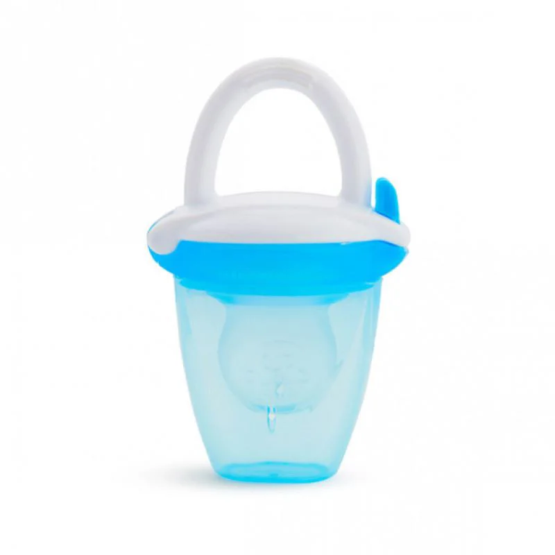 Dispozitiv pentru mancare proaspata Munchkin din silicon, Albastru
