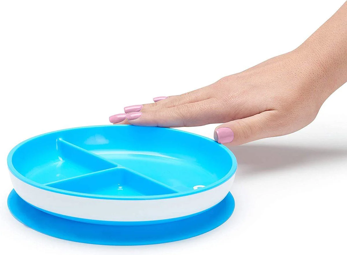 Set din 2 farfurii sectionale Munchkin Suction