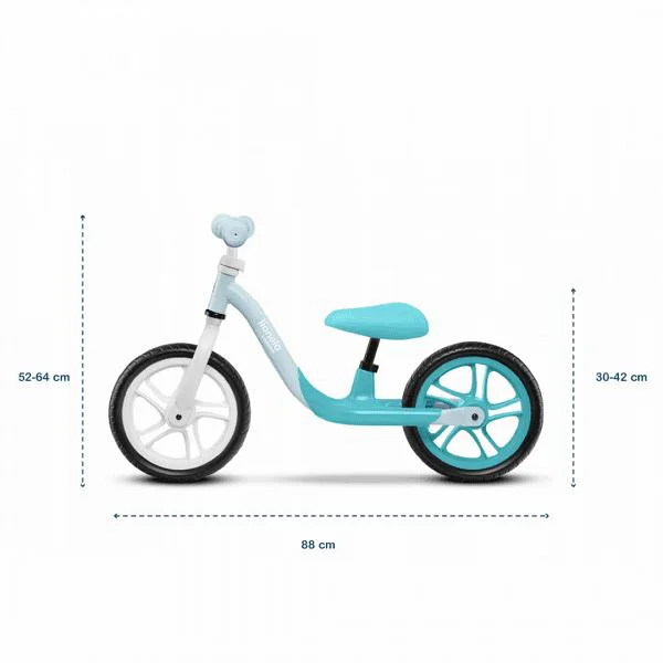 Bicicleta fara pedale Lionelo Alex, Turquoise