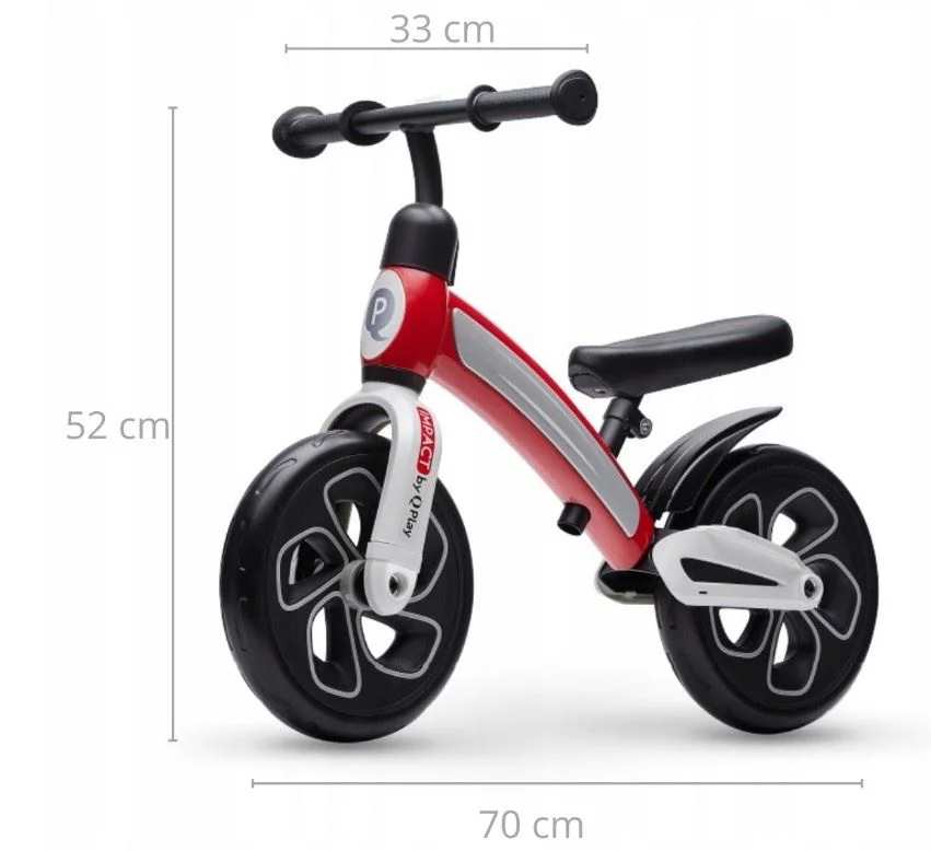 Bicicleta fara pedale Qplay Impact, Rosu