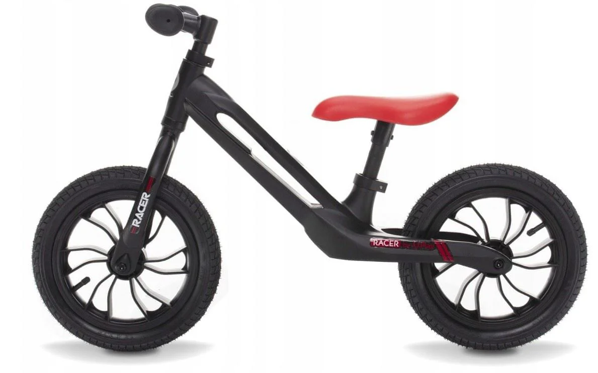 Bicicleta fara pedale Qplay Racer, Negru/Rosu