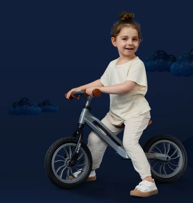 Bicicleta fara pedale Qplay Racer, Gri