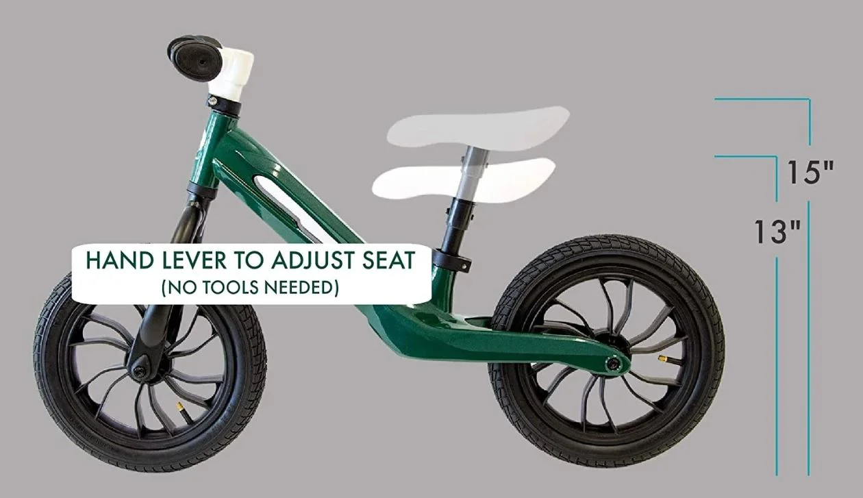 Bicicleta fara pedale Qplay Racer, Verde