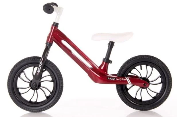 Bicicleta fara pedale Qplay Racer, Rosu/Alb