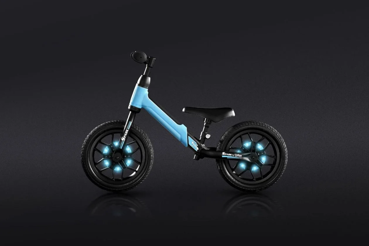 Bicicleta fara pedale Qplay Spark, Albastru