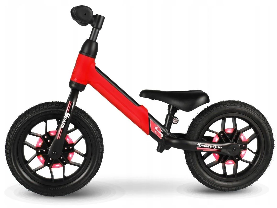 Bicicleta fara pedale Qplay Spark, Rosu