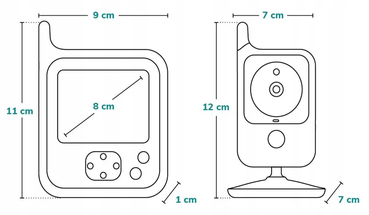 Interfon video Lionelo Babyline 7.1
