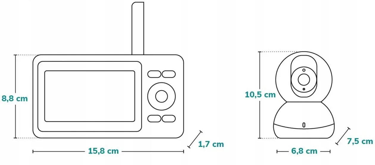 Interfon video Lionelo Babyline 8.2.