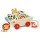 Jucarie din lemn Fisher-Price cu sfoara si 8 figurine animale