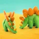 Set cu pasta modelatoare Lipaka Dinozauri foto