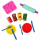 Set pasta de modelat Crafy Dough Super Burger, 12 elemente