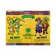 Set Figurine TMNT Testoasele Ninja Leonardo vs Rocksteady, 15 cm