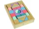 Set din blocuri de lemn Lean Toys Castel colorat, 28 el.