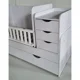 Детская кроватка Eucalyptus Larry Premium Transformer Бежевая