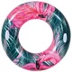 Круг для плавания Avenli 115 см, зеленый/розовый
