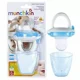 Dispozitiv pentru mancare proaspata Munchkin din silicon, Albastru