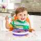 Set din 2 farfurii sectionale Munchkin Suction, Roz/Violet