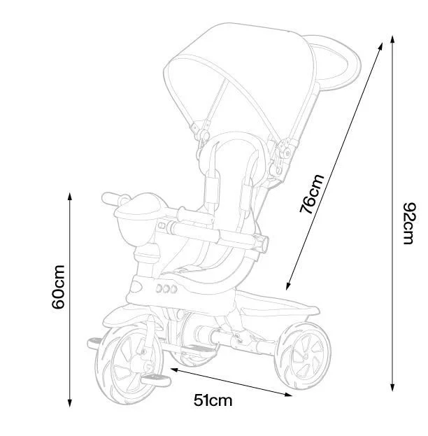 Bicicleta pentru copii Qplay Cosy, Roz