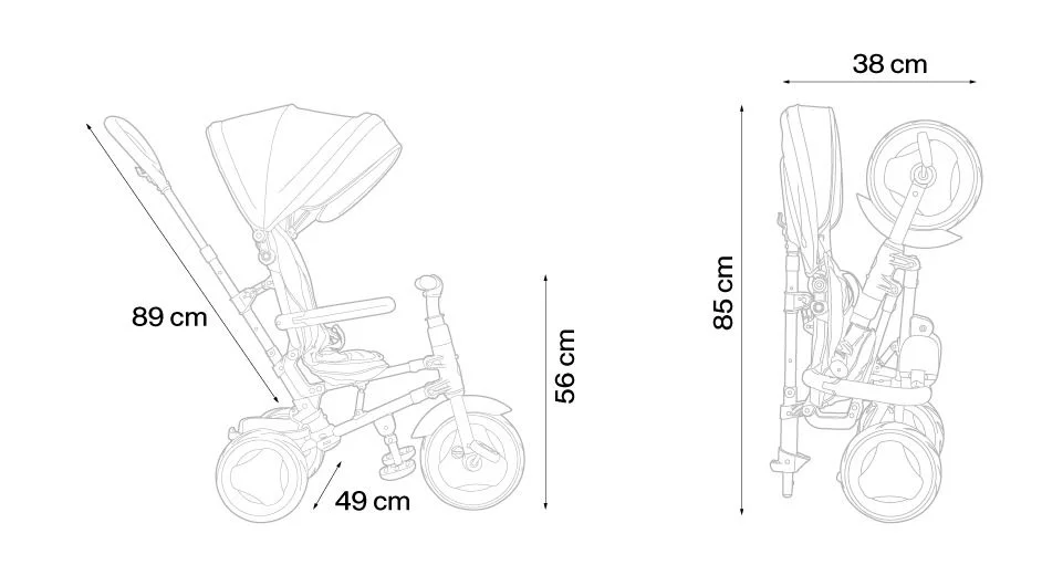 Bicicleta pentru copii Qplay Rito Plus