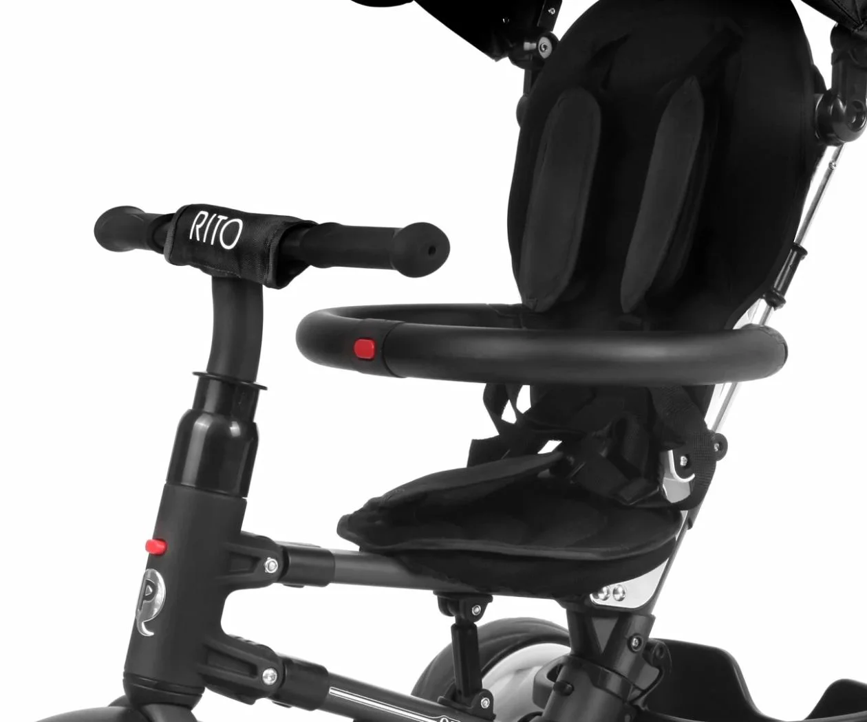 Bicicleta pentru copii Qplay Rito Rubber, Negru