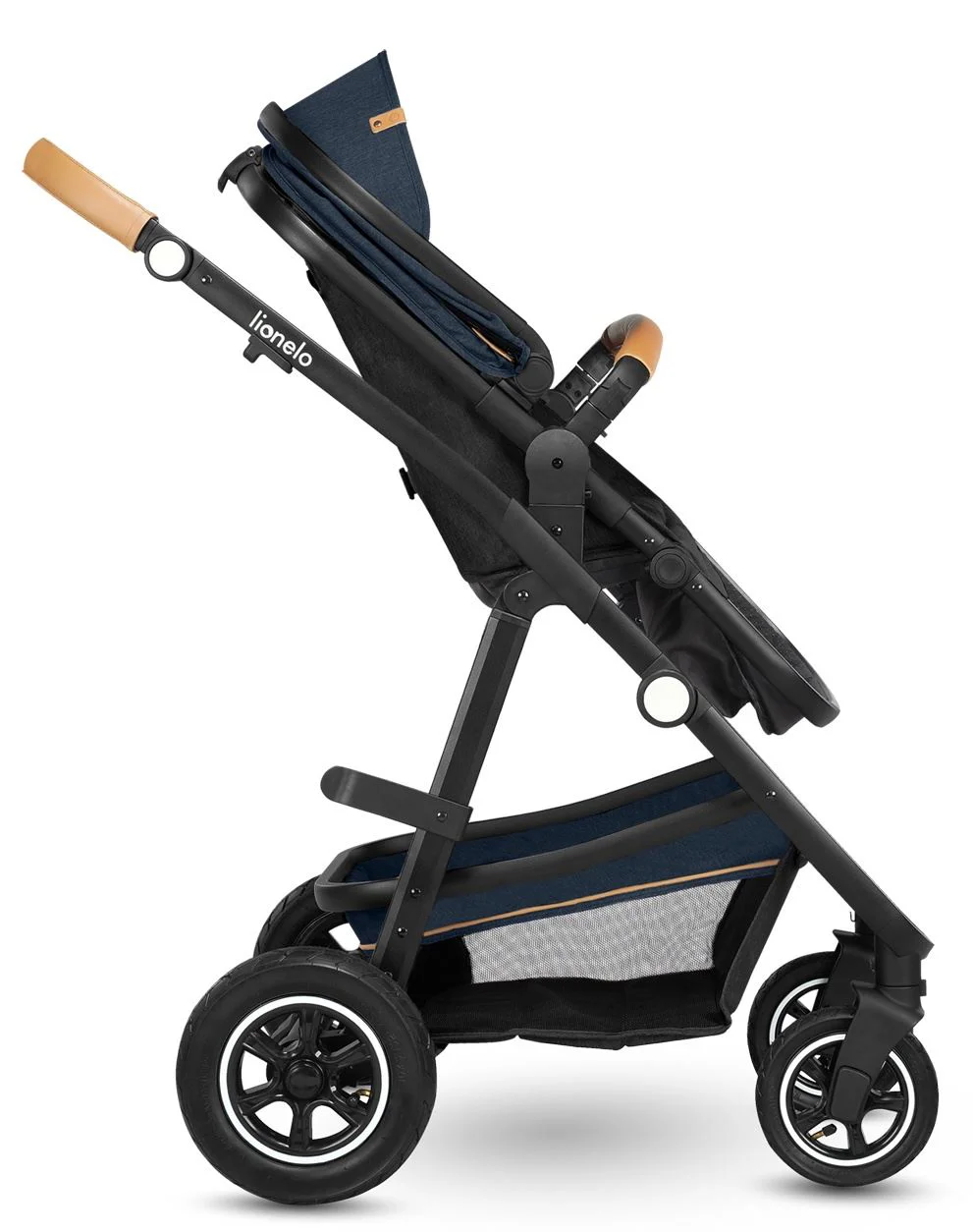 Carucior 2 in 1 Lionelo Amber  Albastru foto