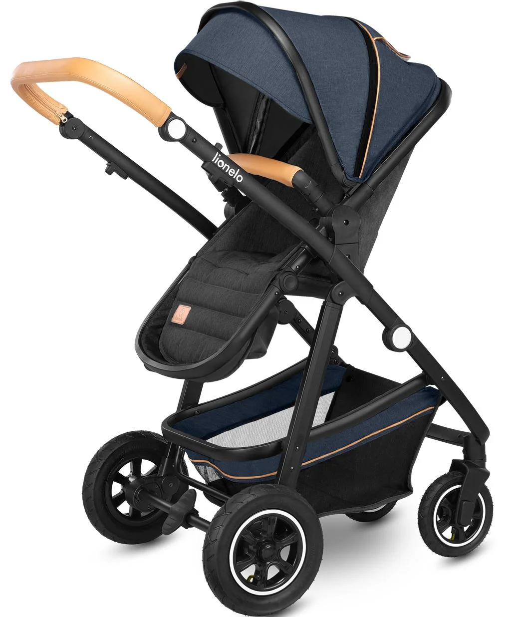Carucior 2 in 1 Lionelo Amber  Albastru foto