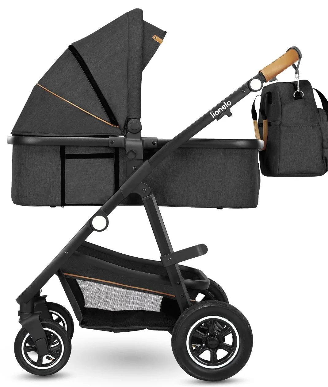 Carucior 2 in 1 Lionelo Amber Gri foto